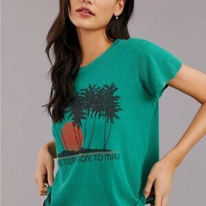 MOTHER Here Today Gone To Maui Graphic Tee M